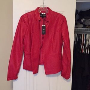 Express faux leather jacket